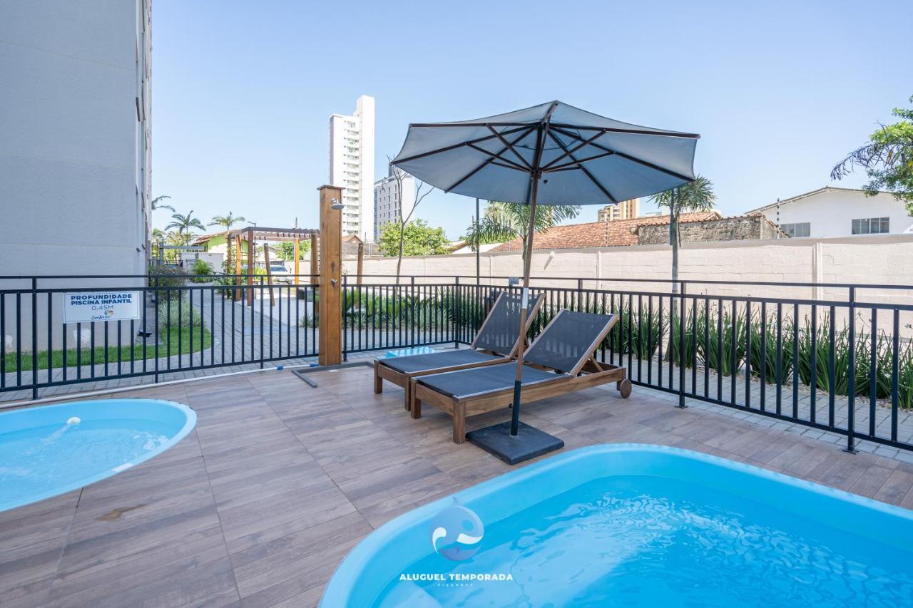 Apartamento Com Vista Mar, Ar-Condicionado, Wi-Fi Condominio Com Piscina, Quadra De Esportes Playground Infantil A 15 Minutos Do Beto Carreiro Piçarras Extérieur photo