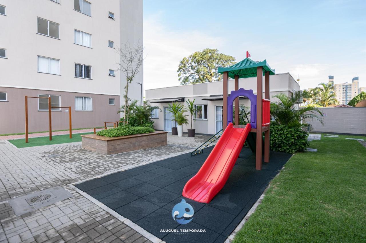 Apartamento Com Vista Mar, Ar-Condicionado, Wi-Fi Condominio Com Piscina, Quadra De Esportes Playground Infantil A 15 Minutos Do Beto Carreiro Piçarras Extérieur photo